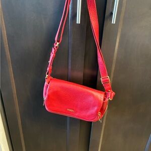 Fossil Vibrant Red Crossbody Bag